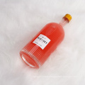 500ml Empty Bottle Glass 750ml Liquor High End Home-made Cider Juice Bottle  Clear Wine Bottles with Sealed Lids